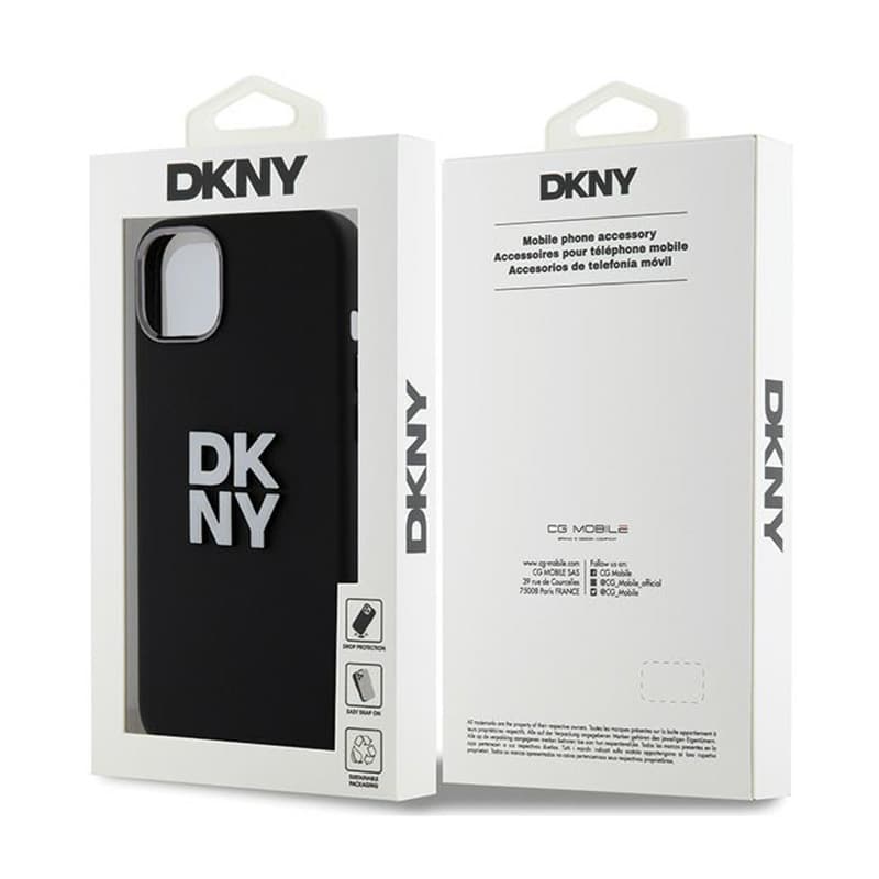 DKNY Liquid Silicone Metal Logo - Case for iPhone 15 / 14 / 13 (black) 8