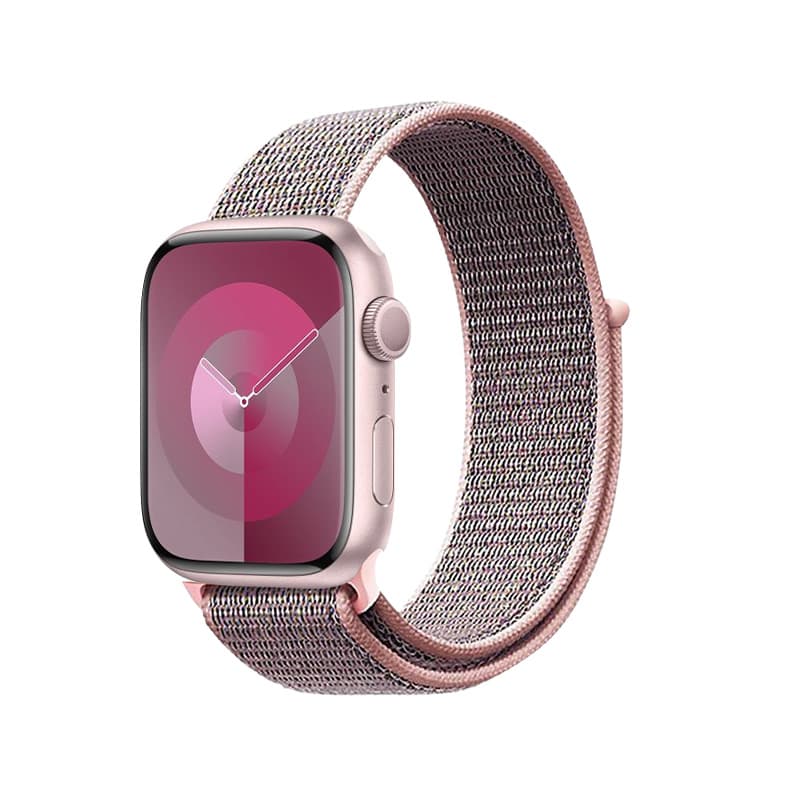 Crong Nylon - Sport Band for Apple Watch 38/40/41/42 mm (Light Pink) 1