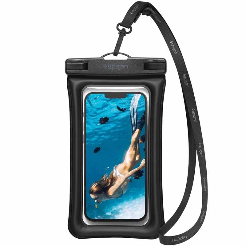 Spigen A610 Universal Waterproof Float Case - Case for smartphones up to 6.9" (Black) 1