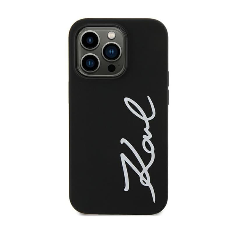 Karl Lagerfeld Silicone Signature - Case for iPhone 11 (Black) 3