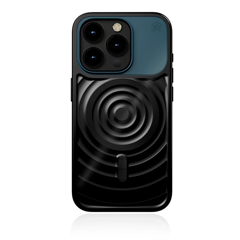 STM Reawaken Ripple MagSafe - Case for iPhone 15 Pro (Black / Atlantic) 2