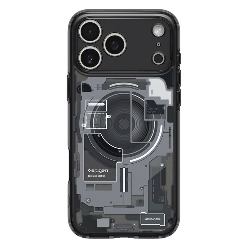 Spigen Ultra Hybrid Mag MagSafe - Case for iPhone 17 Pro Max (Zero One Black) 2
