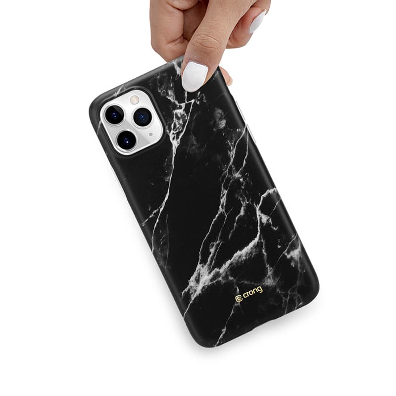 Crong Marble Case – iPhone 11 Pro Case (Black) 6