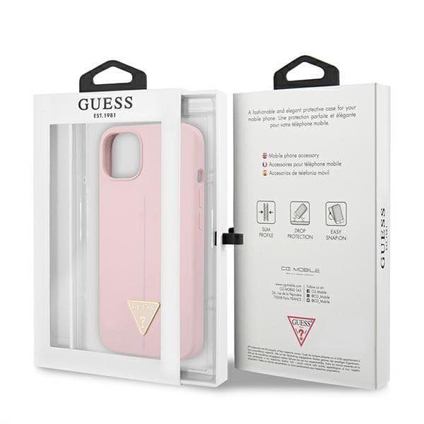 Guess Silicone Triangle Logo - Cover iPhone 13 mini (Purple) 8