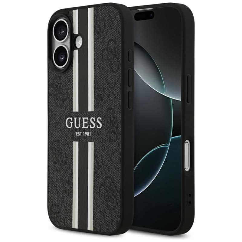 Guess 4G Printed Stripes MagSafe - Case iPhone 17 (black) 1