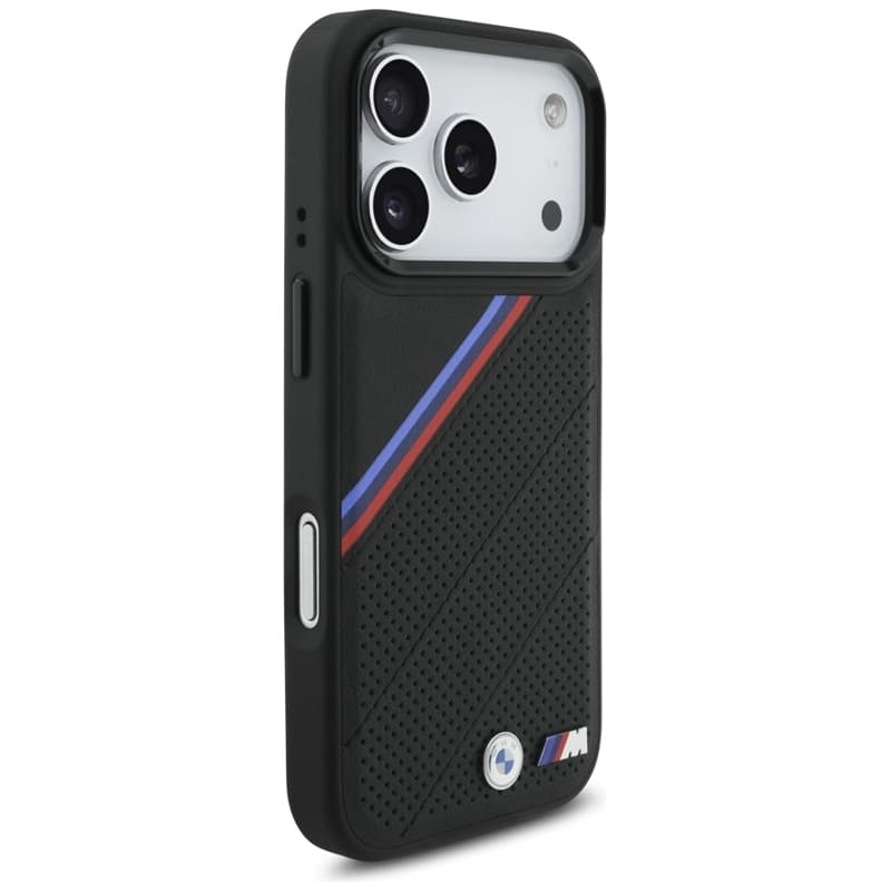 BMW M Tricolor Metal Logo MagSafe - iPhone 17 Pro Case (Black) 4