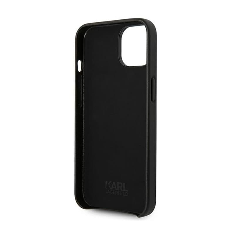 Karl Lagerfeld Leather Perforated Logo Casse - Case for iPhone 14 Plus (Black) 7