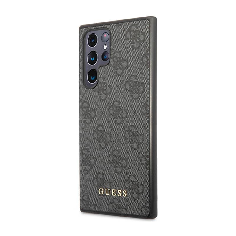 Guess 4G Metal Logo - Case for Samsung Galaxy S23 Ultra (Grey) 2