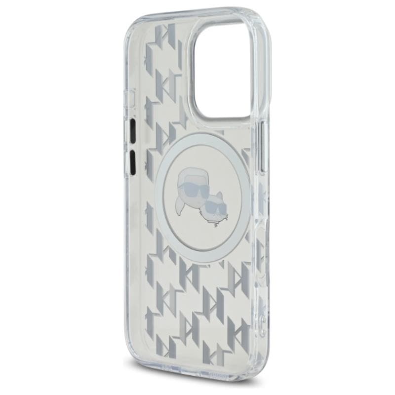 Karl Lagerfeld IML Monogram Karl & Choupette Head MagSafe - Case for iPhone 16 Pro (transparent) 7