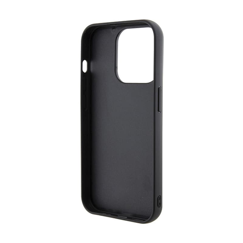 Karl Lagerfeld Gripstand Saffiano Karl & Choupette Pins - iPhone 14 Pro Case (Black) 7