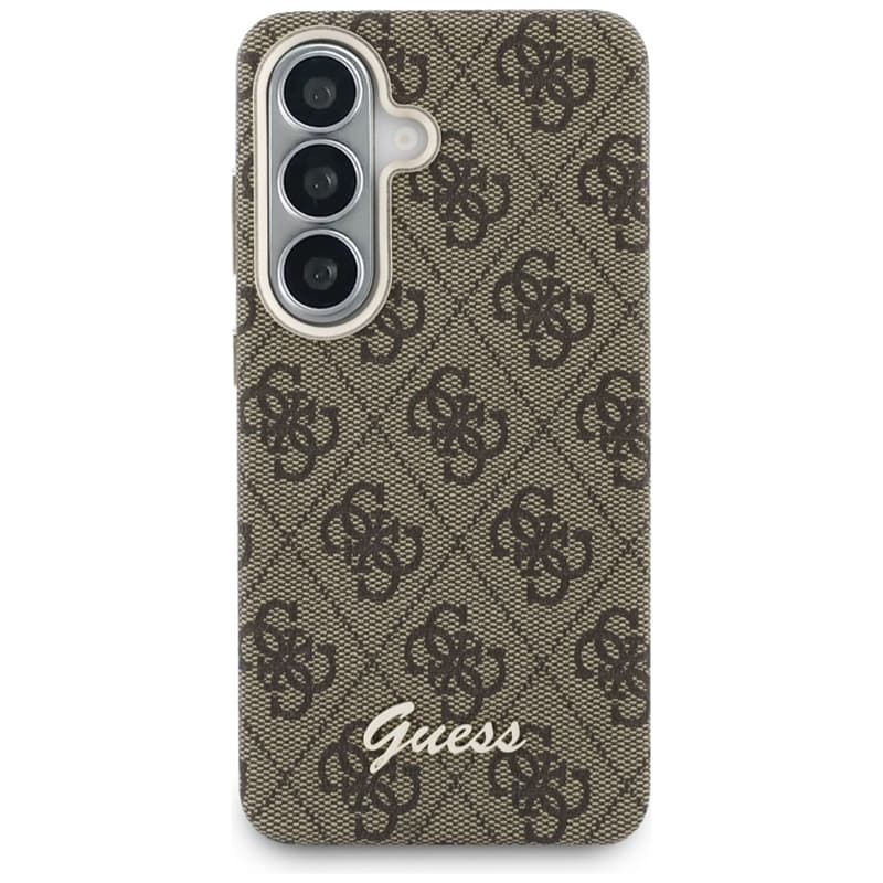 Guess 4G Script MagSafe - Samsung Galaxy S26 Case (Brown) 3
