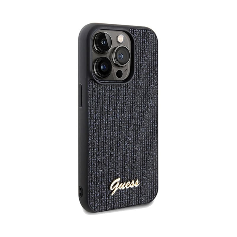 Guess Disco Metal Script - iPhone 14 Pro Case (Black) 4