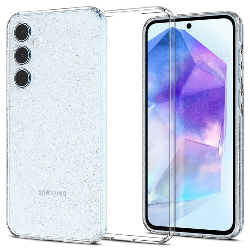 Spigen Liquid Crystal Glitter - Case for Samsung Galaxy A55 5G (Transparent) 4