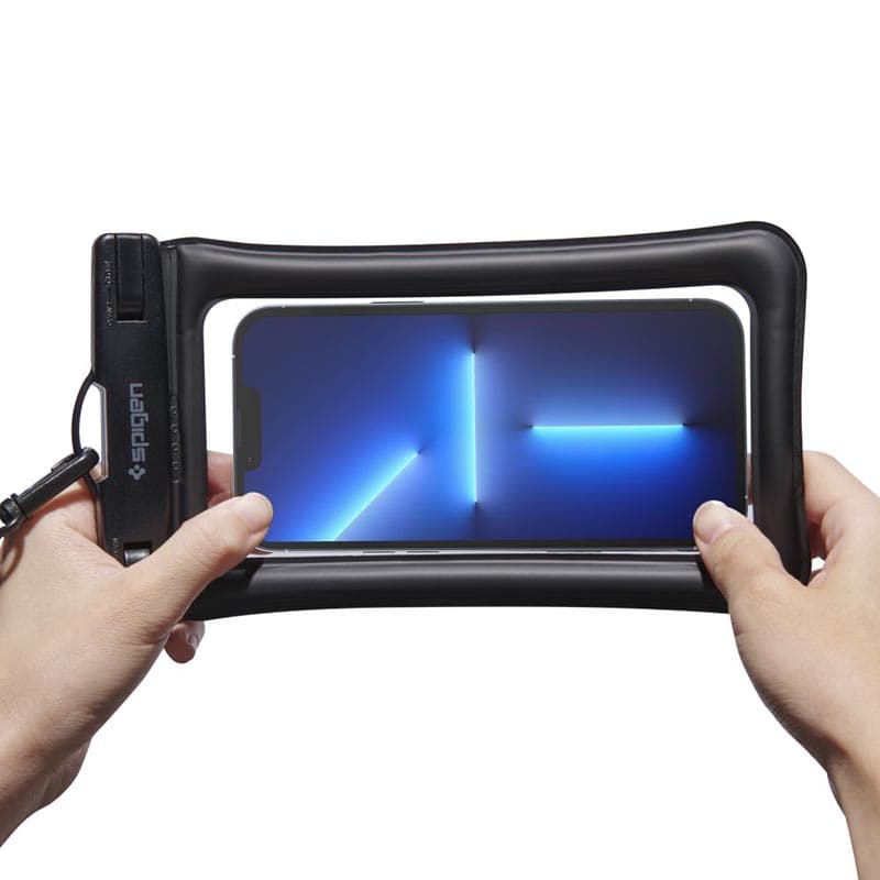 Spigen A610 Universal Waterproof Float Case - Case for smartphones up to 6.9" (Black) 2