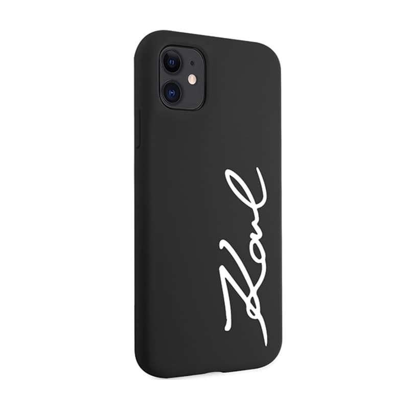 Karl Lagerfeld Silicone Signature - Case for iPhone 11 (Black) 4