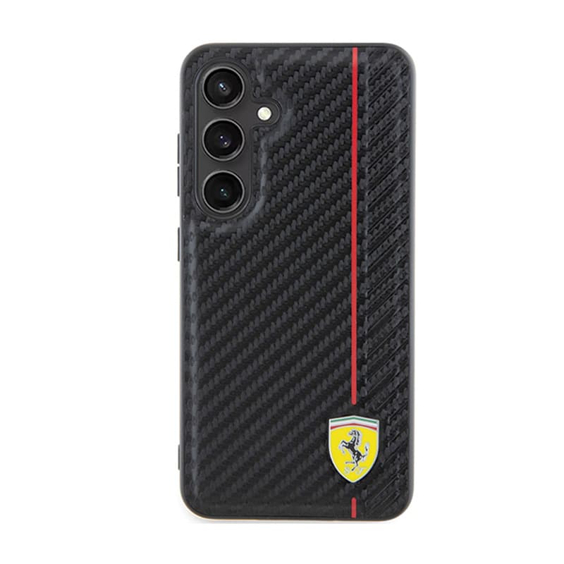 Ferrari Carbon Printed Line - Case for Samsung Galaxy S24 (black) 3