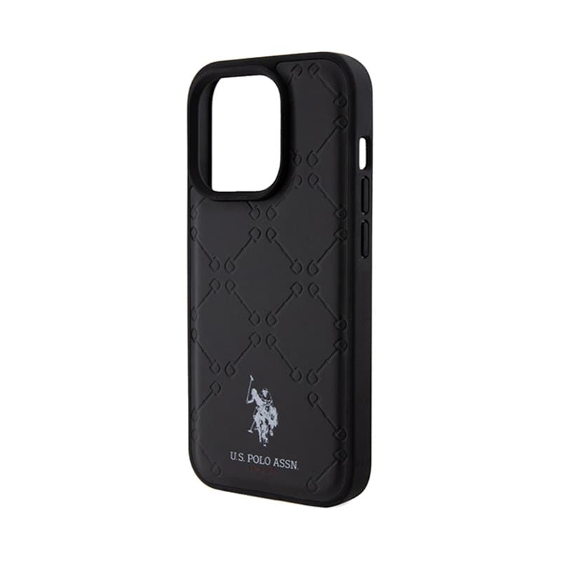 US Polo Assn Yoke Pattern  - Case iPhone 15 Pro (black) 6