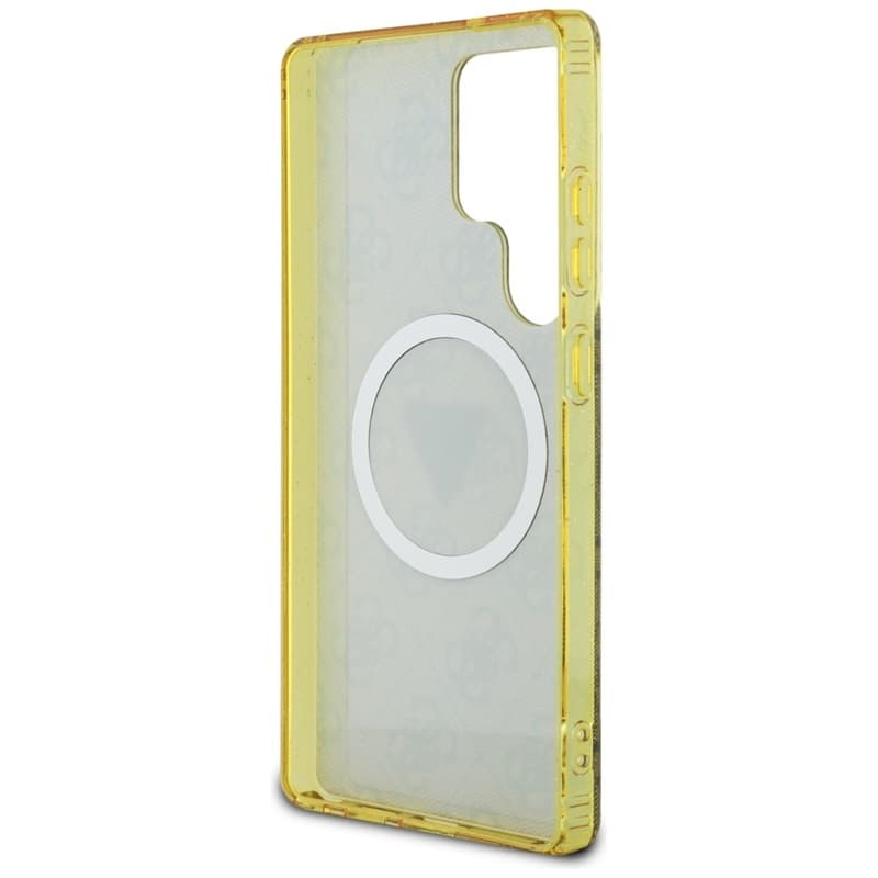 Guess 4G Glitter Triangle Buttons MagSafe - Case for Samsung Galaxy S25 Ultra (brown) 7