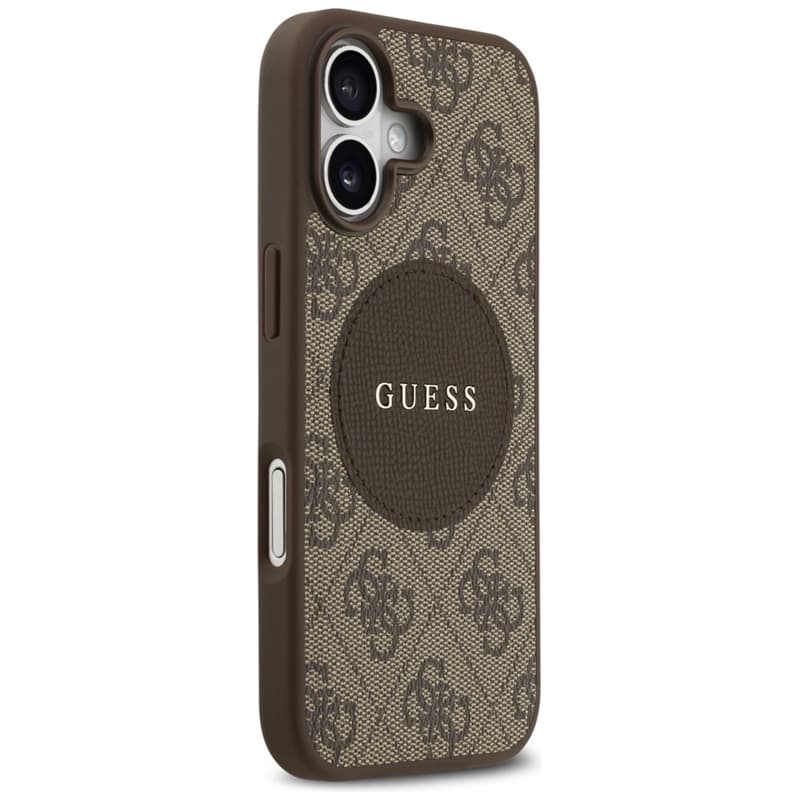 Guess 4G Circle Classic Logo MagSafe – Case iPhone 17 (Brown) 4