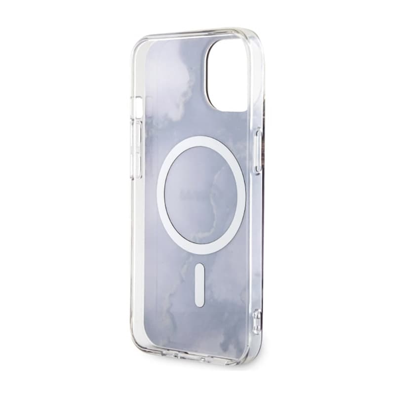 Guess Golden Marble MagSafe - Case for iPhone 14 (Purple) 7