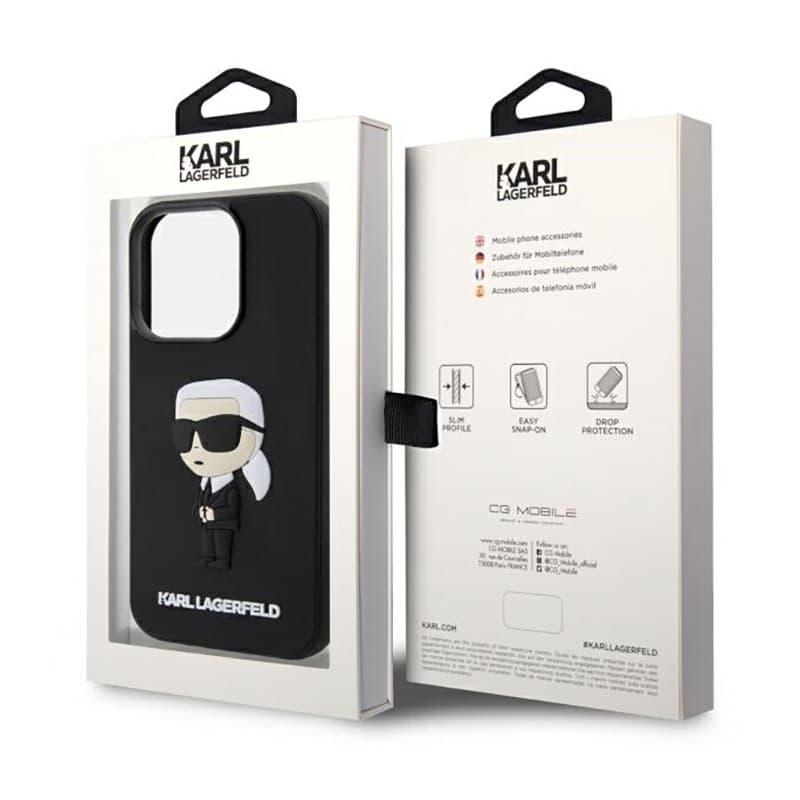 Karl Lagerfeld 3D Rubber NFT Ikonik - Case for iPhone 14 Pro (Black) 8
