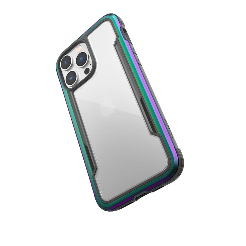 X-Doria Raptic Shield - Aluminum Case for iPhone 14 Pro Max (Drop-Tested 3m) (Iridescent) 4