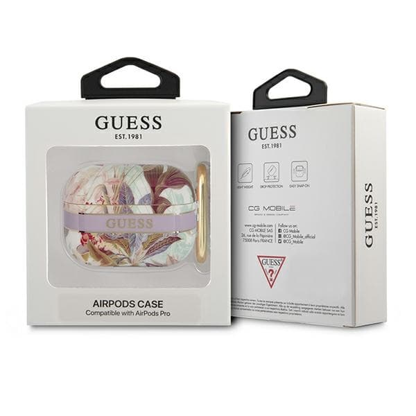 Guess Flower – Case for Airpods Pro (Purple) 3