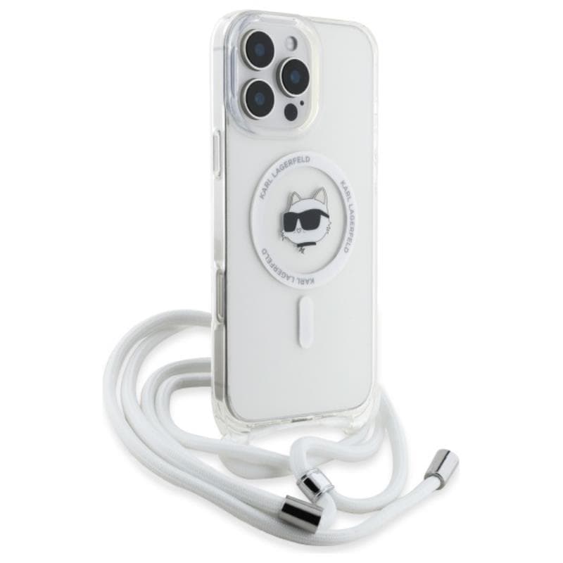 Karl Lagerfeld IML Choupette Head & Cord MagSafe - Case for iPhone 16 Pro Max (transparent) 3