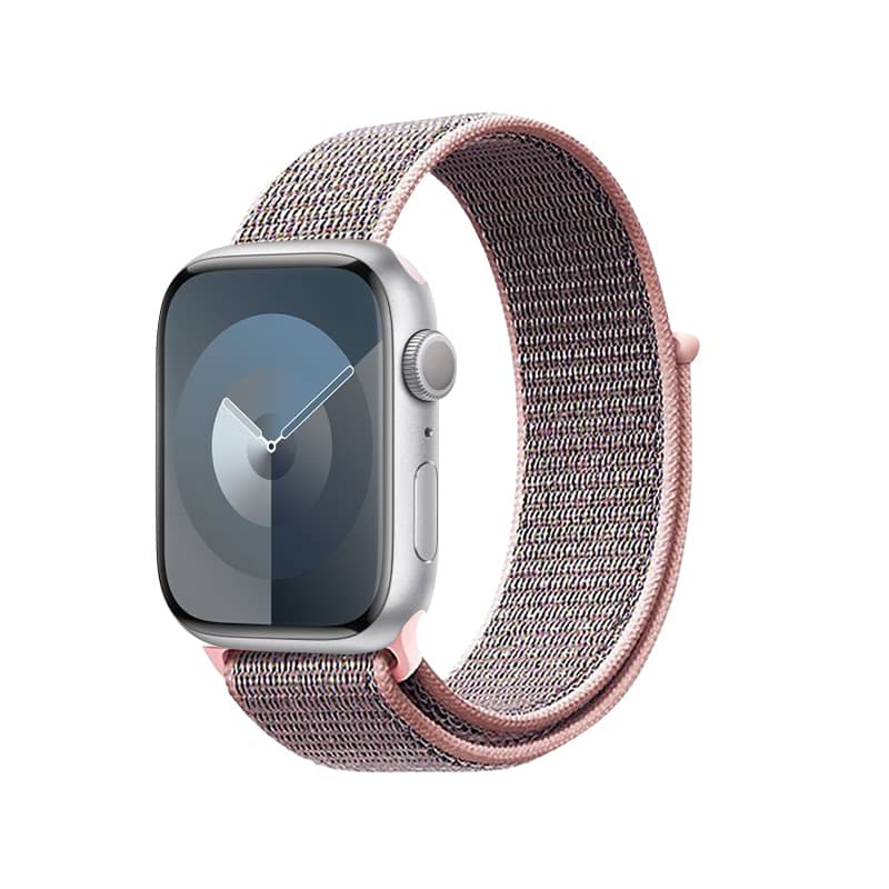 Crong Nylon - Sport Band for Apple Watch 38/40/41/42 mm (Light Pink) 3