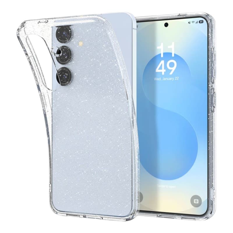 Spigen Liquid Crystal Glitter - Case for Samsung Galaxy S25+ (Transparent)
