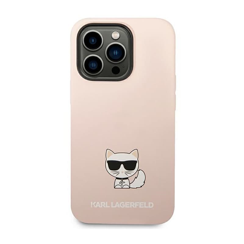 Karl Lagerfeld Choupette Body - Case for iPhone 14 Pro (Light Pink) 3