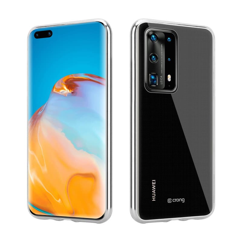 Crong Crystal Slim Cover - Huawei P40 Pro Case (Transparent) 1