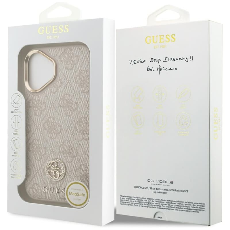 Guess 4G Strass Logo MagSafe - Case iPhone 17 Pro (Pink) 8