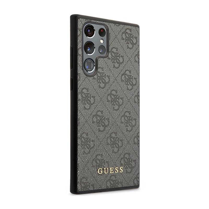 Guess 4G Metal Logo - Case for Samsung Galaxy S23 Ultra (Grey) 4