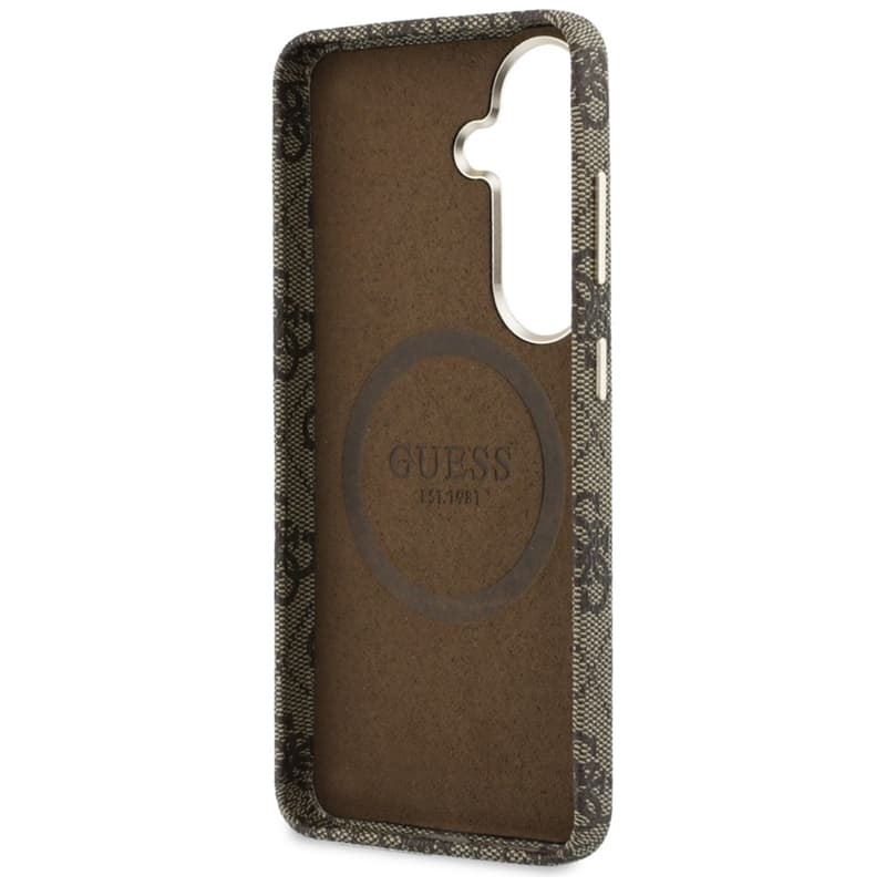 Guess 4G Script MagSafe - Samsung Galaxy S26 Case (Brown) 7