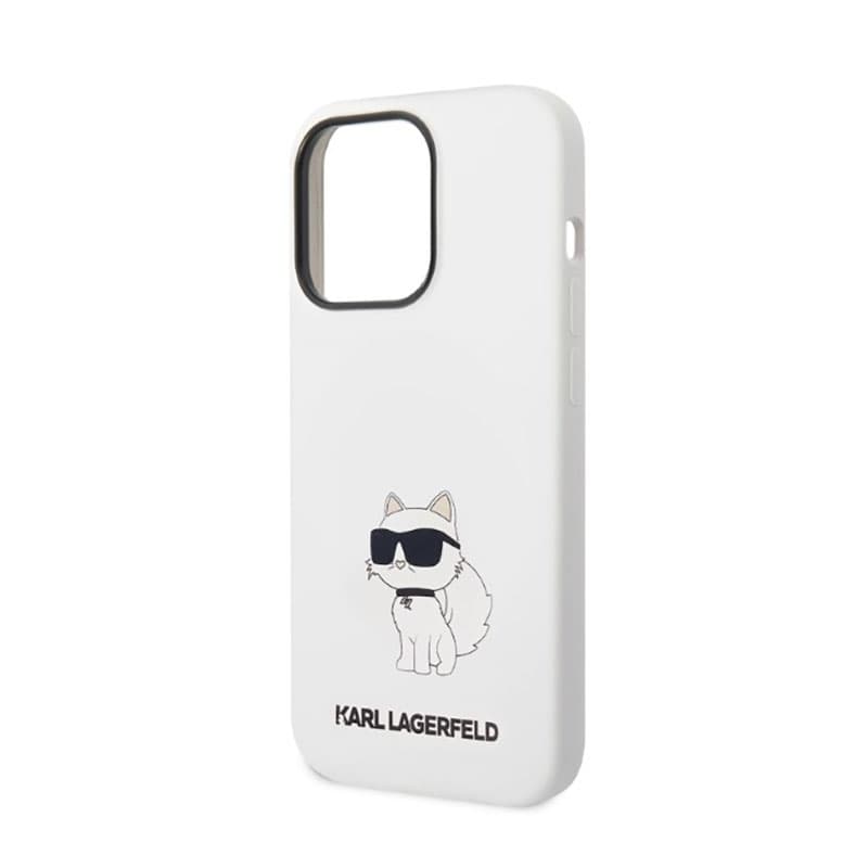 Karl Lagerfeld Silicone NFT Choupette - Case for iPhone 14 Pro (White) 6