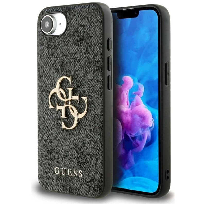 Guess 4G Big Logo - Case for iPhone 16e (black)