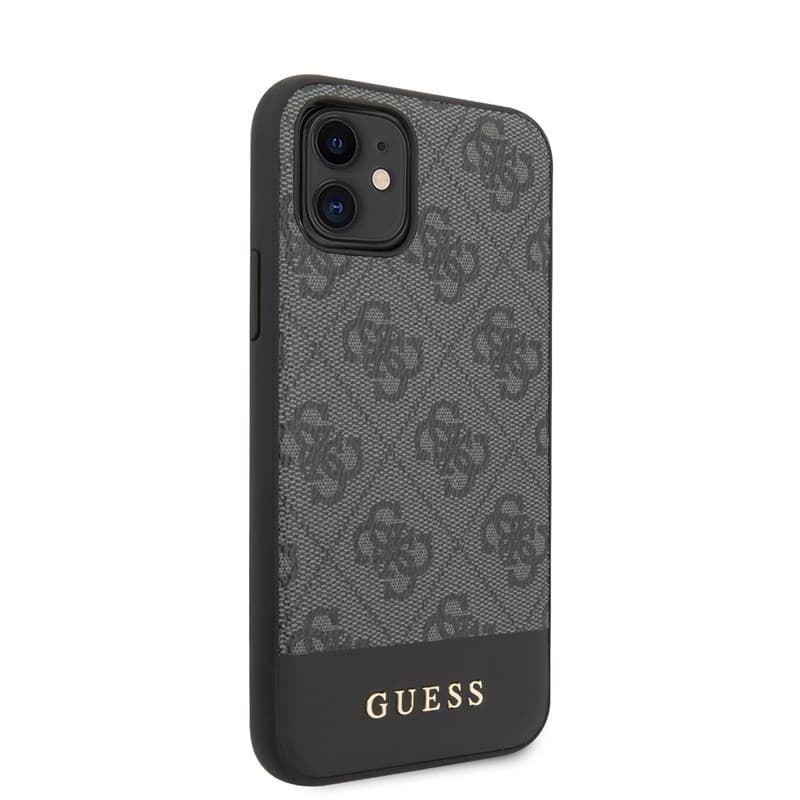 Guess 4G Bottom Stripe Collection - iPhone 11 Case (Gray) 5