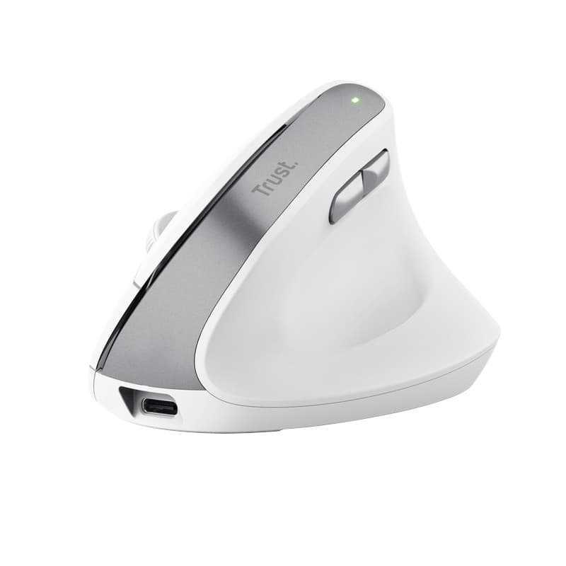 Trust Bayo II - Ergonomic Wireless Mouse (White) 3