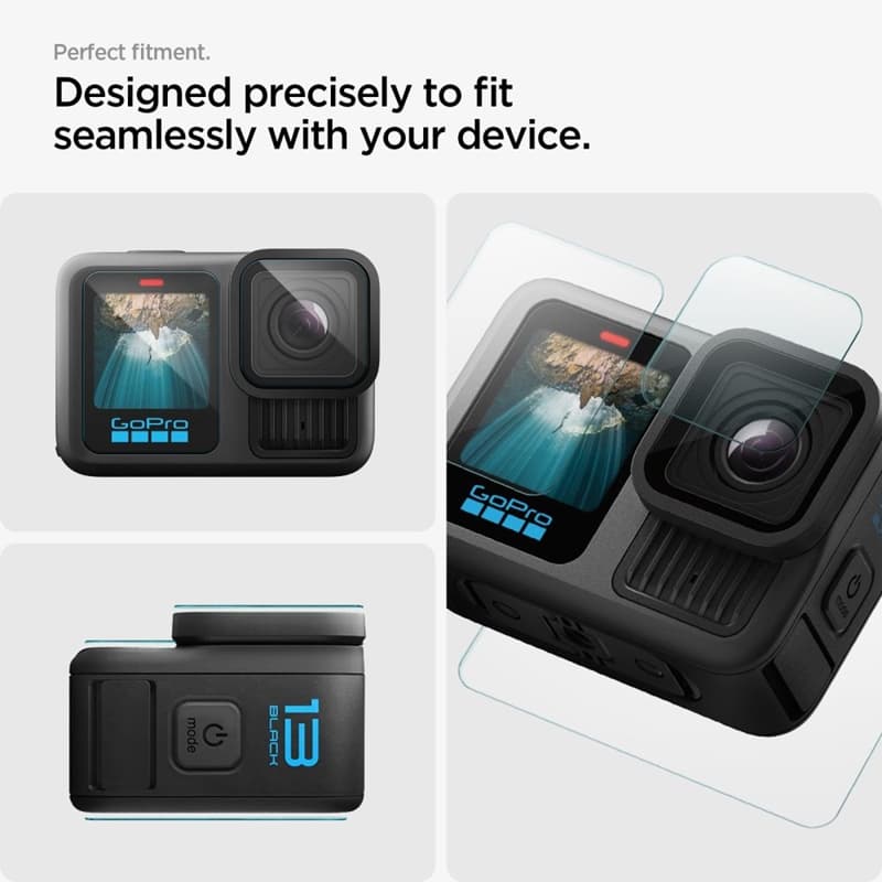 Spigen Glas.TR Slim 2-Set - Tempered Glass for GoPro Hero 13 (2 sets) 7