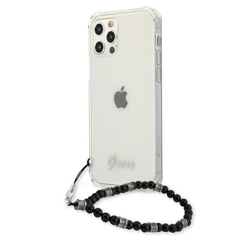 Guess Black Pearl Strap - Case iPhone 12 / iPhone 12 Pro (Clear) 2