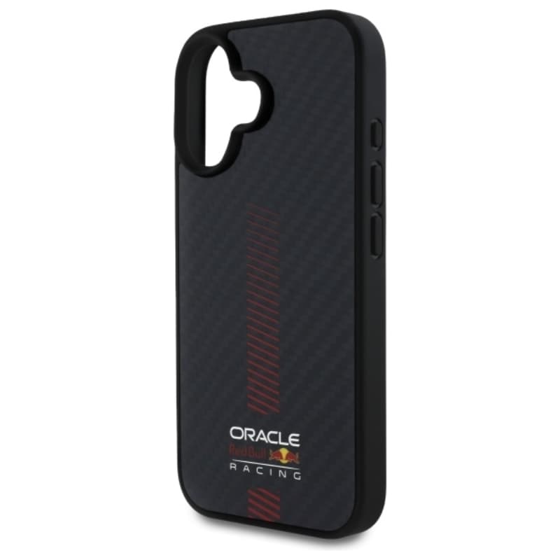 Red Bull Carbon Fiber Power Bar MagSafe - iPhone 16 Plus Case (Black) 6