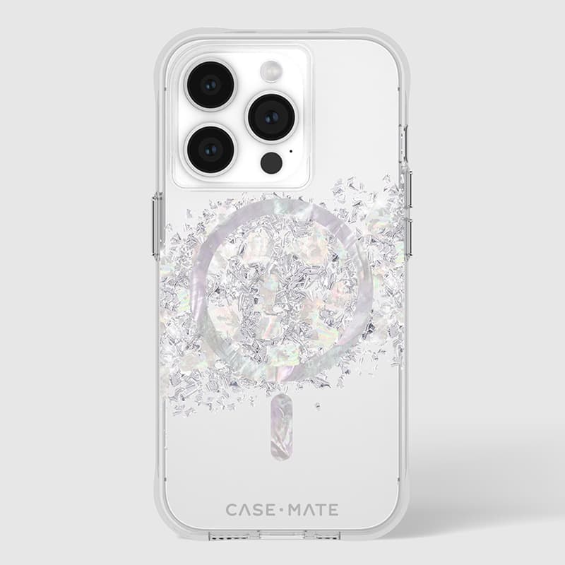 Case-Mate Karat MagSafe - iPhone 15 Pro Case with Mother of Pearl (A Touch of Pearl) 6
