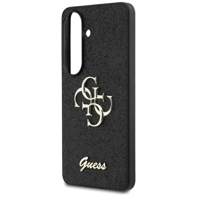 Guess Fixed Glitter Big 4G Metal Logo - Samsung Galaxy S26 Case (Black) 6