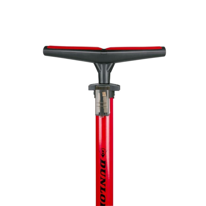 Dunlop - Floor pump for bikes, balls, mattresses with pressure gauge (Red) 3
