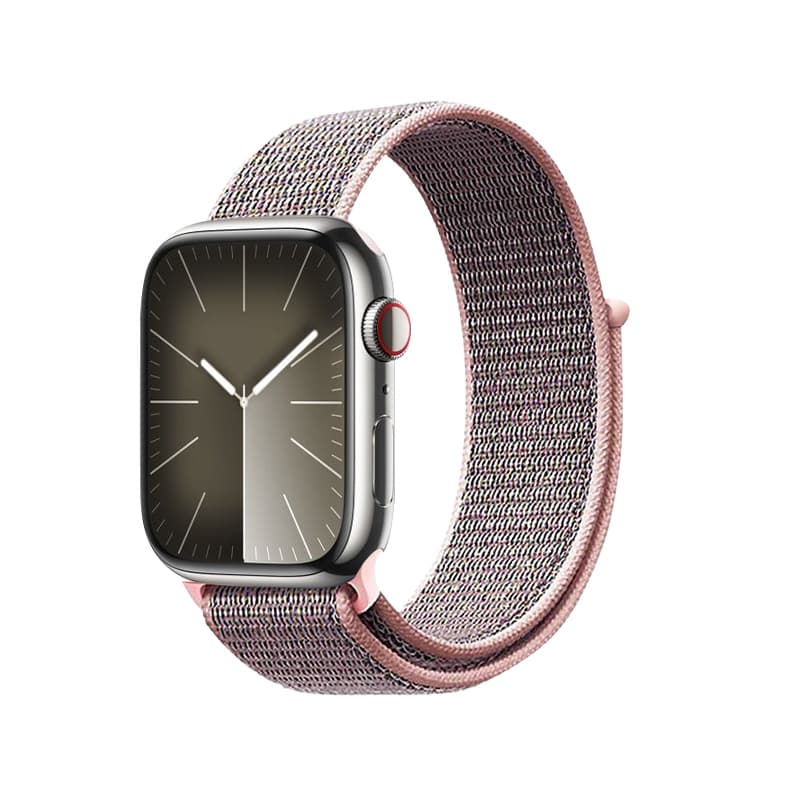 Crong Nylon - Sport Band for Apple Watch 38/40/41/42 mm (Light Pink) 4