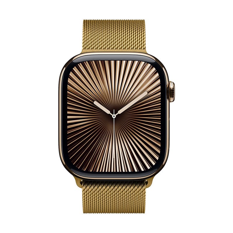 Crong Milano Steel - Stainless Steel Strap for Apple Watch 38/40/41/42 mm (Gold) 2