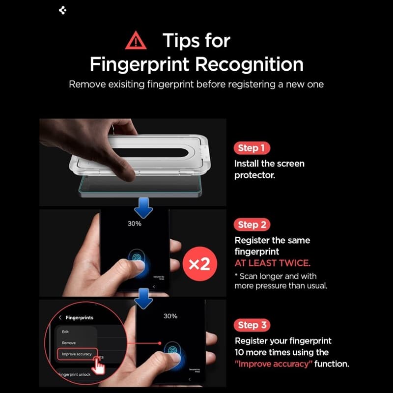 Spigen GLAS.TR EZ Fit Pro AC Anti Reflection 2-Pack - Anti-reflective tempered glass for Samsung Galaxy S26 (2 pcs) 7