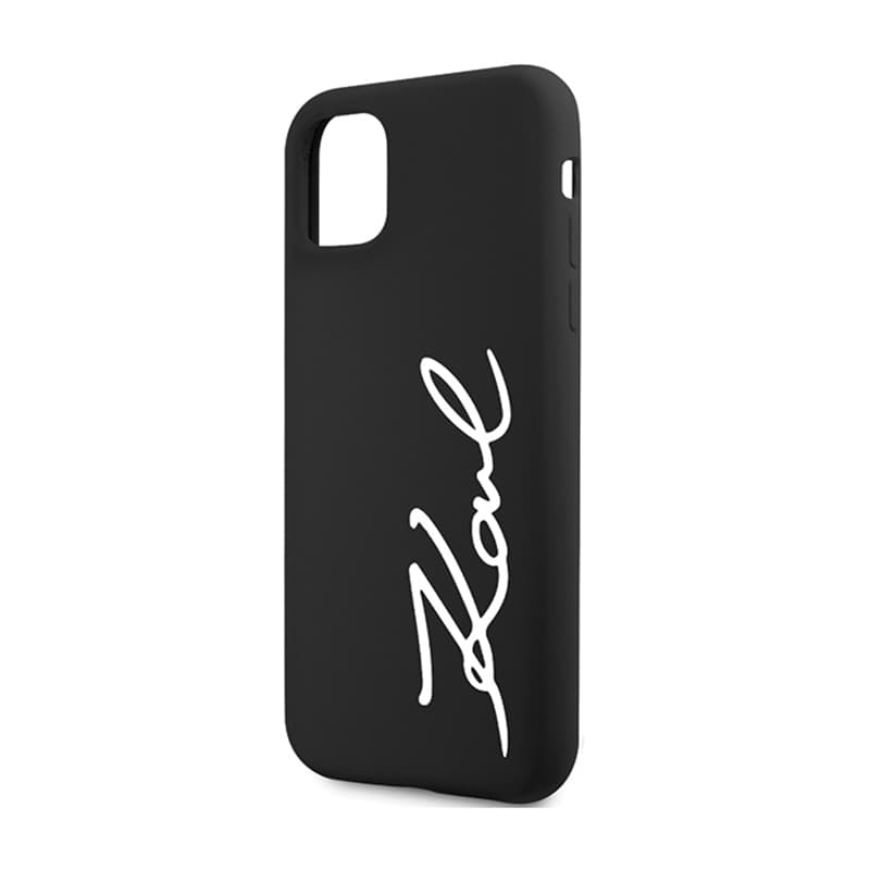 Karl Lagerfeld Silicone Signature - Case for iPhone 11 (Black) 6