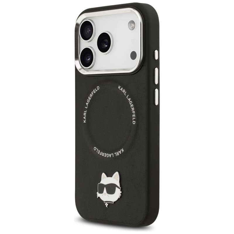 Karl Lagerfeld Choupette Pin MagSafe - Case iPhone 17 Pro Max (black) 2